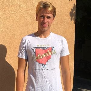 vintage looking camp shirt